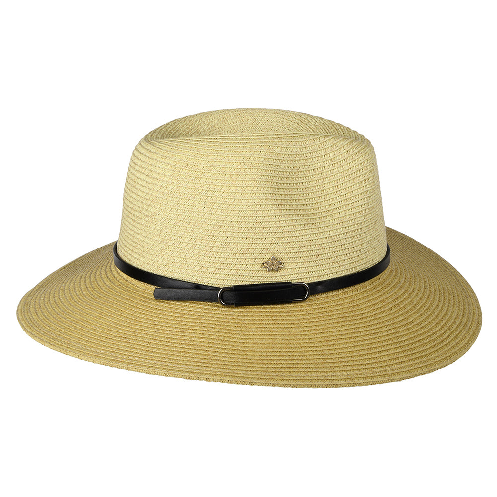 Chapeau Fedora Safari en Papier Tressé Sapo naturel-noir CAPPELLI