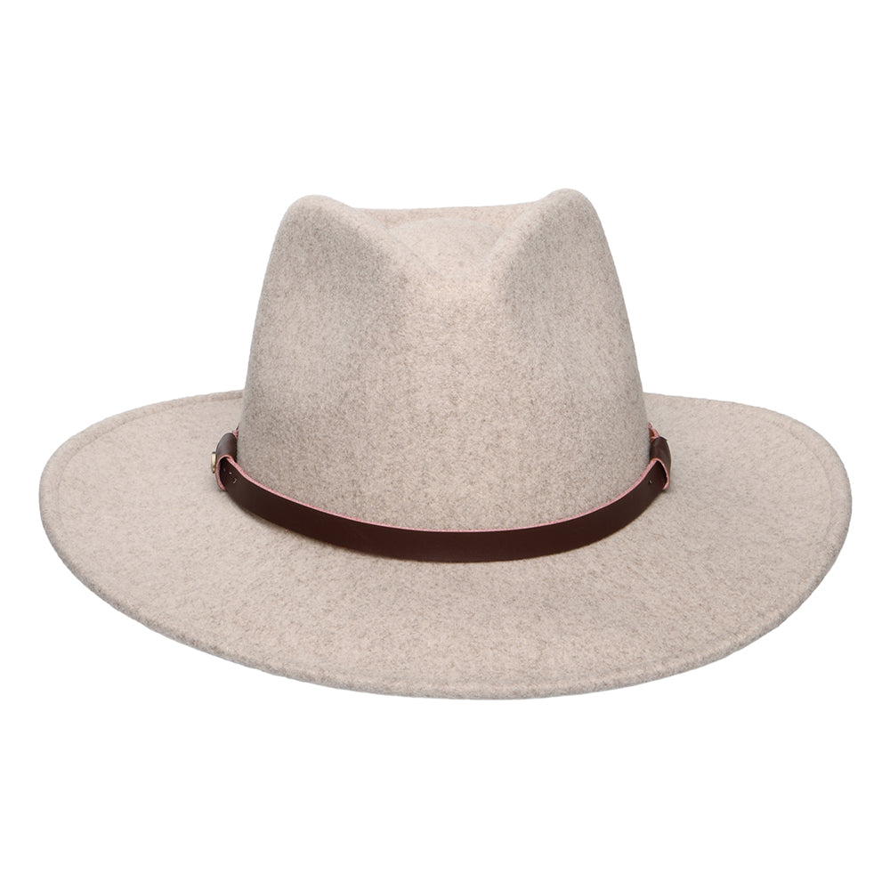 Chapeau Fedora Safari Provato Knit Jolene taupe SCALA