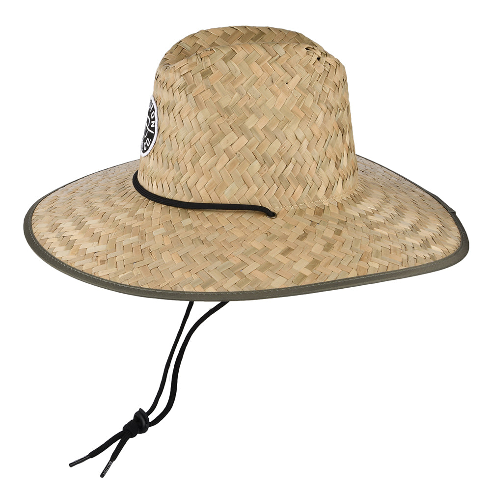 Chapeau Lifeguard Crest en Paille beige sable-olive BRIXTON