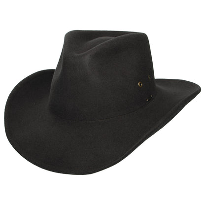 Chapeau de Cowboy en Laine Feutrée Weather Guard Scottsdale chocolat BRIXTON