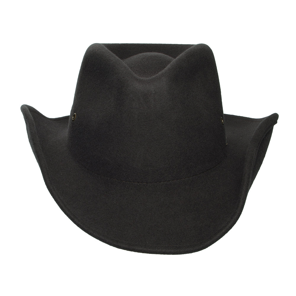 Chapeau de Cowboy en Laine Feutrée Weather Guard Scottsdale chocolat BRIXTON