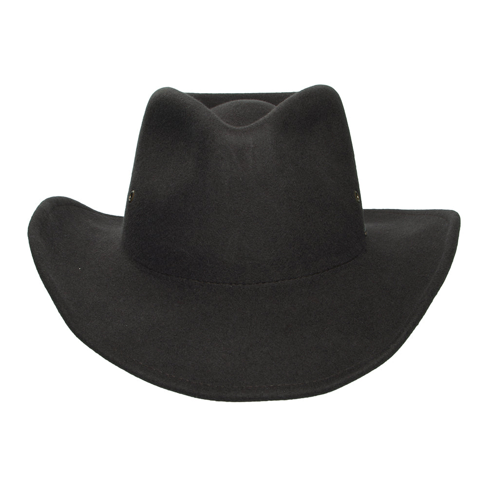 Chapeau de Cowboy en Laine Feutrée Weather Guard Scottsdale chocolat BRIXTON