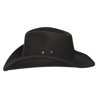 Chapeau de Cowboy en Laine Feutrée Weather Guard Scottsdale chocolat BRIXTON