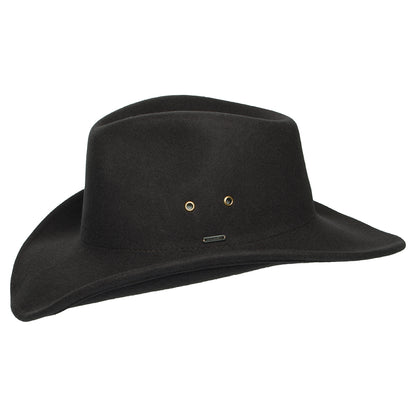 Chapeau de Cowboy en Laine Feutrée Weather Guard Scottsdale chocolat BRIXTON