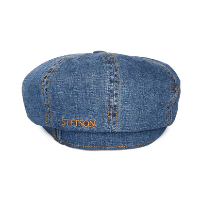 Casquette Gavroche en Denim Délavé Hatteras bleu STETSON