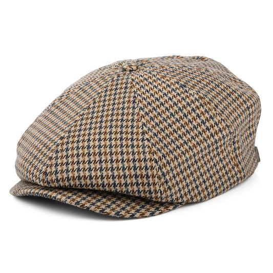 Casquette Gavroche Pied-de-Poule Brood sable-bleu clair BRIXTON