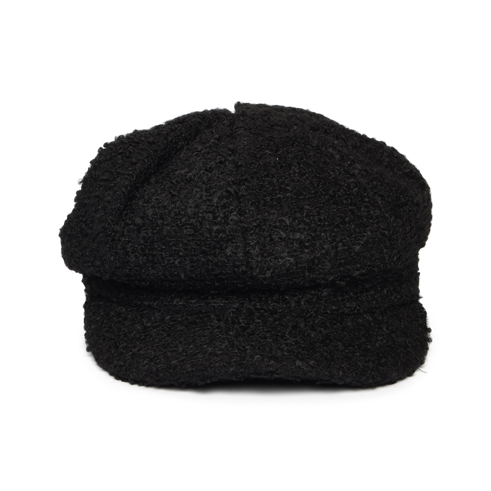 Casquette Gavroche en Bouclette noir WHITELEY