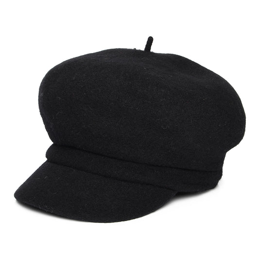 Casquette Gavroche en Laine Vanessa noir WHITELEY