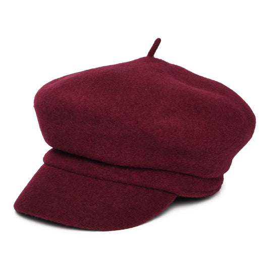 Casquette Gavroche en Laine Vanessa merlot WHITELEY