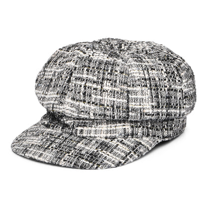 Casquette Gavroche en Tweed gris WHITELEY