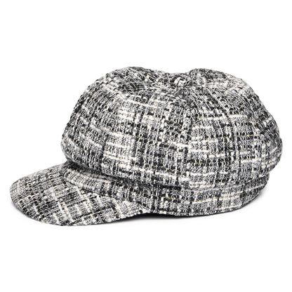 Casquette Gavroche en Tweed gris WHITELEY