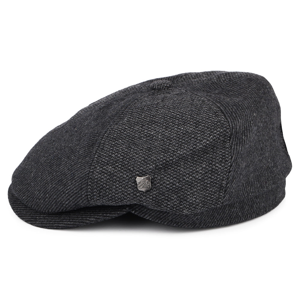 Casquette Gavroche en Laine Mélangée Hudson Mix anthracite FAILSWORTH