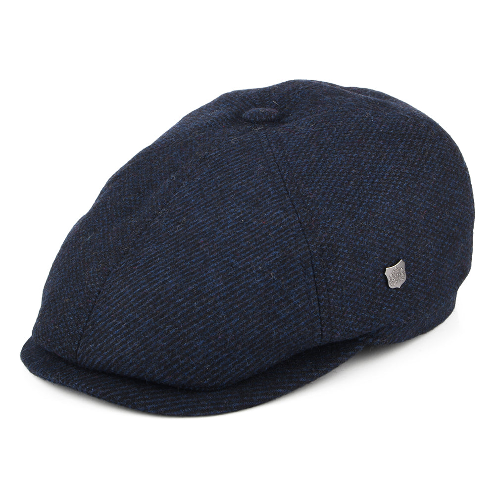 Casquette Gavroche en Laine Mélangée Hudson Mix bleu marine FAILSWORTH