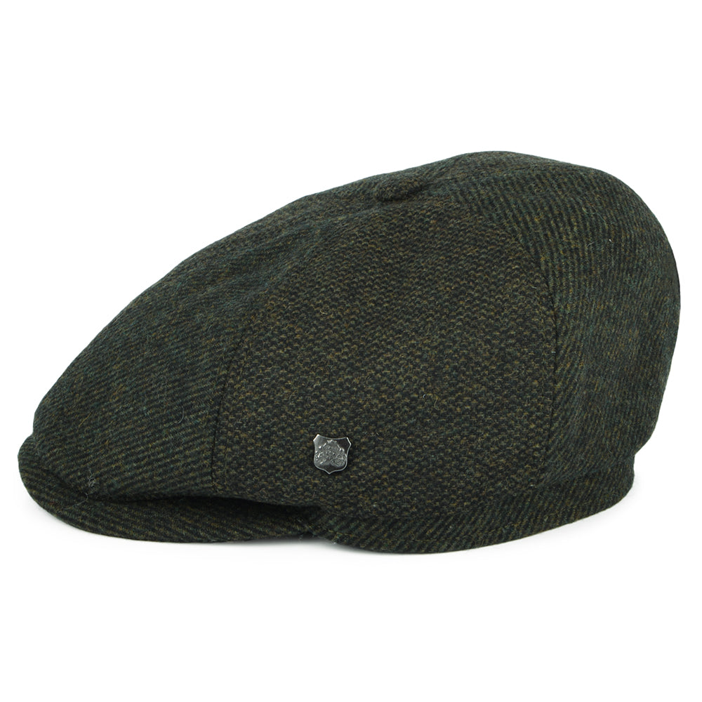 Casquette Gavroche en Laine Mélangée Hudson Mix loden FAILSWORTH