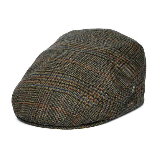 Casquette Plate en Laine Vierge Prince-de-Galles forêt-multi CITY SPORT