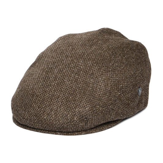 Casquette Plate en Laine Mérinos marron CITY SPORT