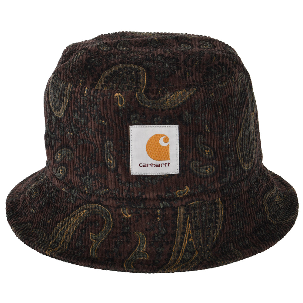 Chapeau Bob en Velours Côtelé Paisley mélange de bordeaux CARHARTT WIP