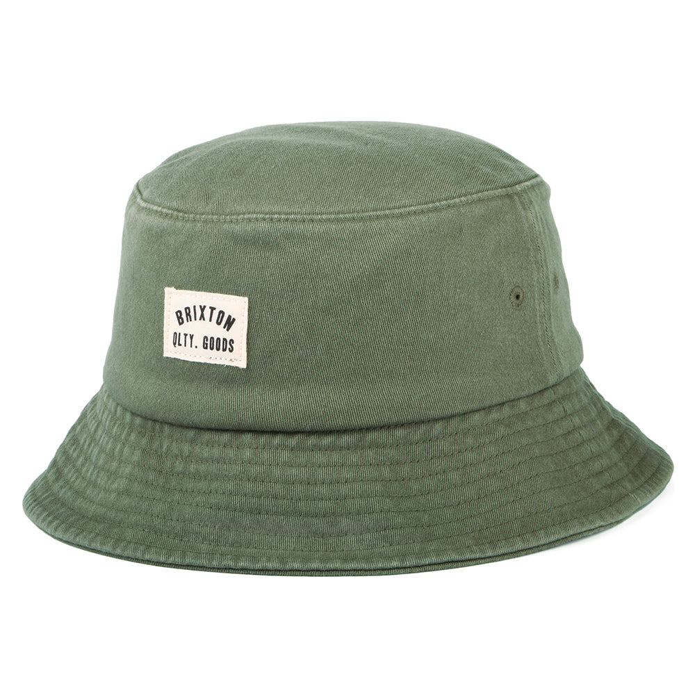 Chapeau Bob Délavé Pliable Woodburn olive BRIXTON