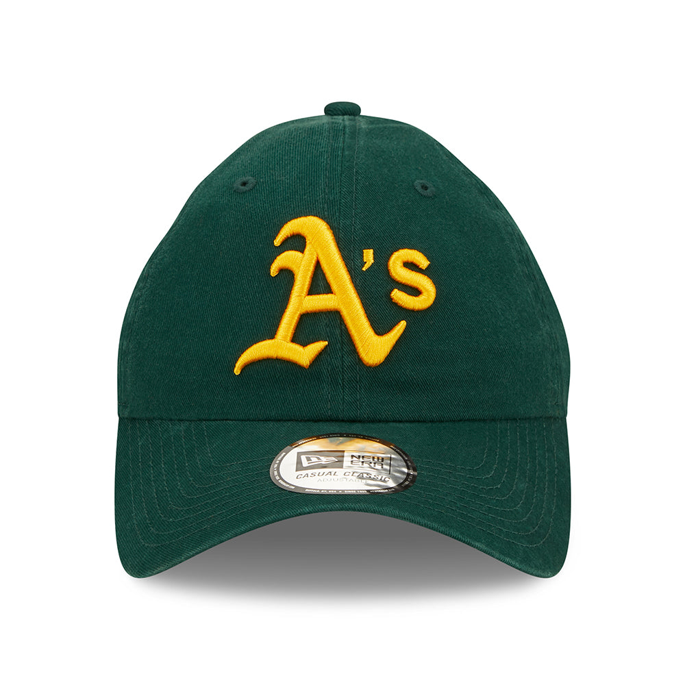 Casquette 9TWENTY Oakland Athletics MLB League Essential vert foncé-jaune NEW ERA