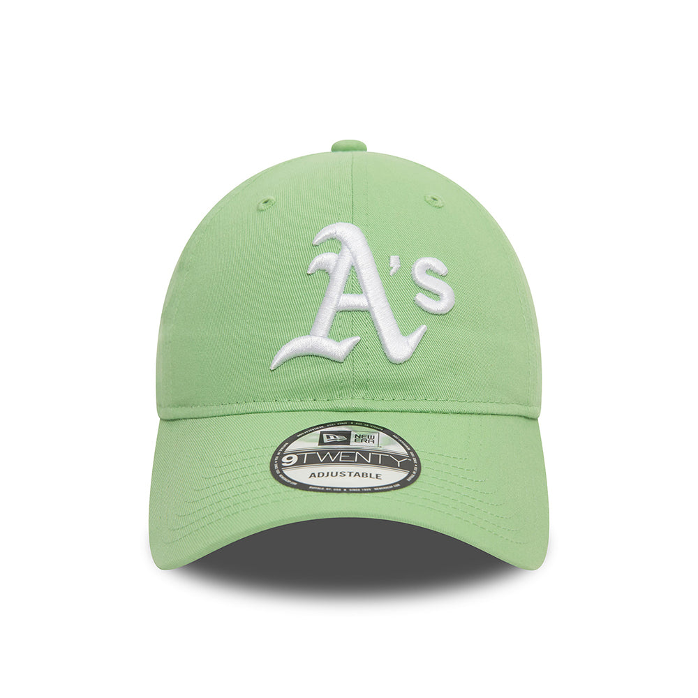 Casquette 9TWENTY Oakland Athletics MLB League Essential vert clair-blanc NEW ERA