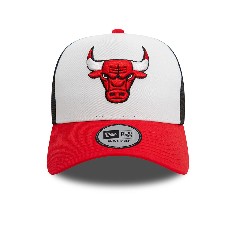 Casquette Trucker NBA Rear Arch A-Frame Chicago Bulls blanc-rouge-noir NEW ERA