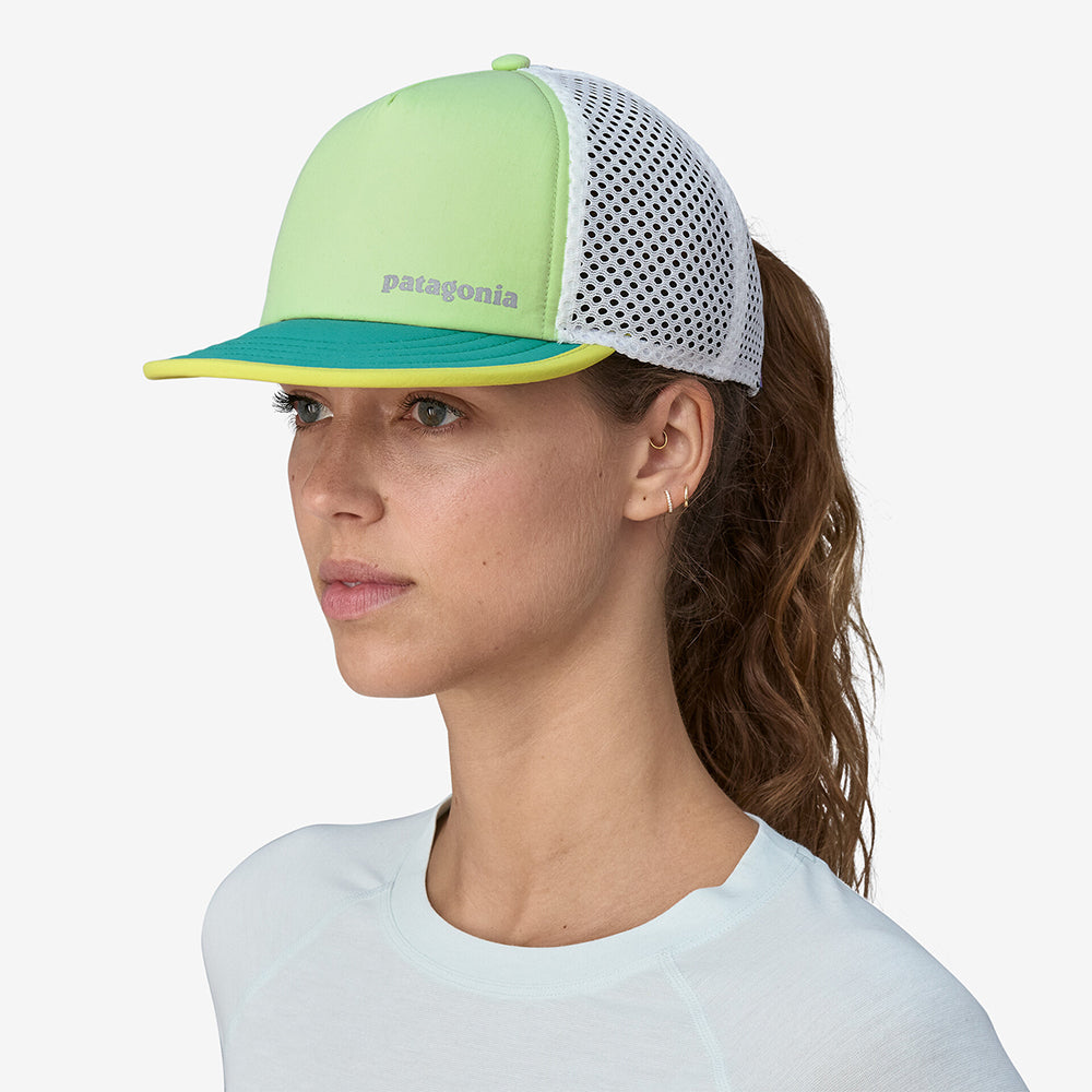 Casquette Trucker Recyclée Duckbill Shorty menthe-bleu sarcelle-blanc PATAGONIA