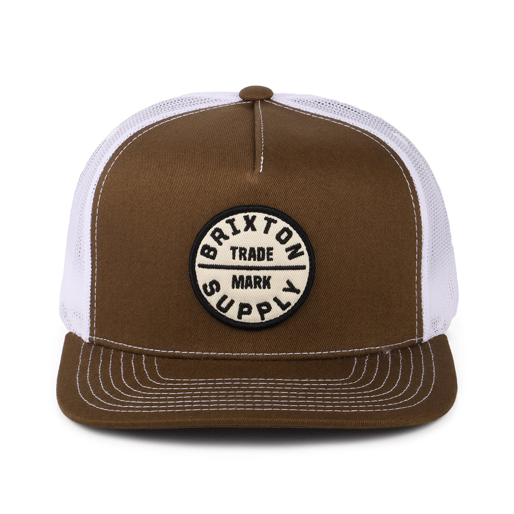 Casquette Trucker Oath MP marron-blanc BRIXTON