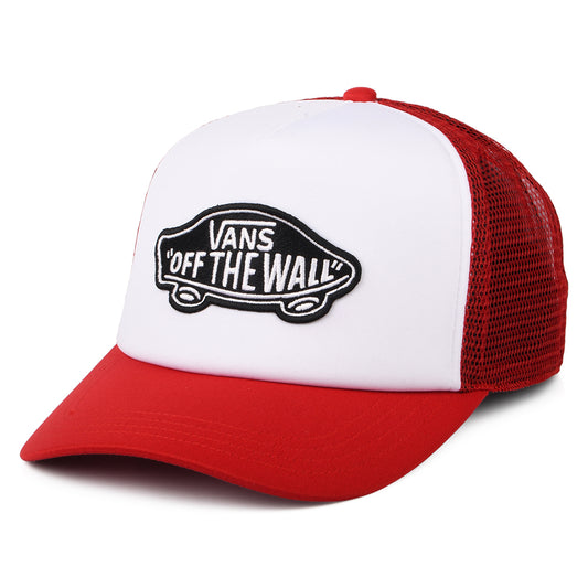 Casquette Trucker à Visière Incurvée Classic Patch blanc-rouge VANS