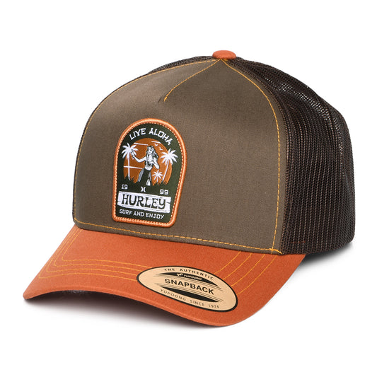 Casquette Trucker Live Aloha marron HURLEY