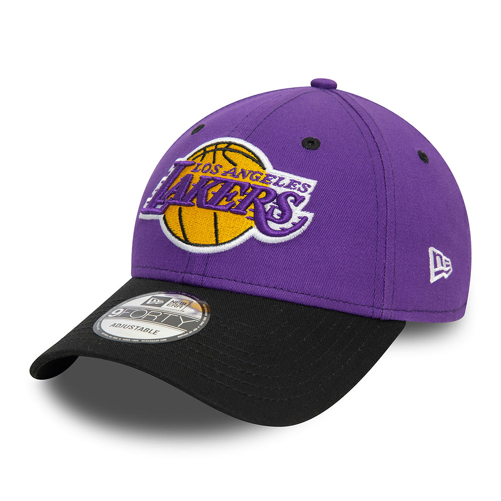 Casquette 9FORTY NBA Side Patch L.A. Lakers violet-noir NEW ERA