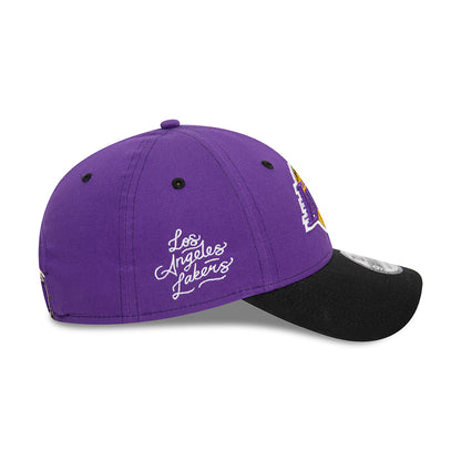 Casquette 9FORTY NBA Side Patch L.A. Lakers violet-noir NEW ERA