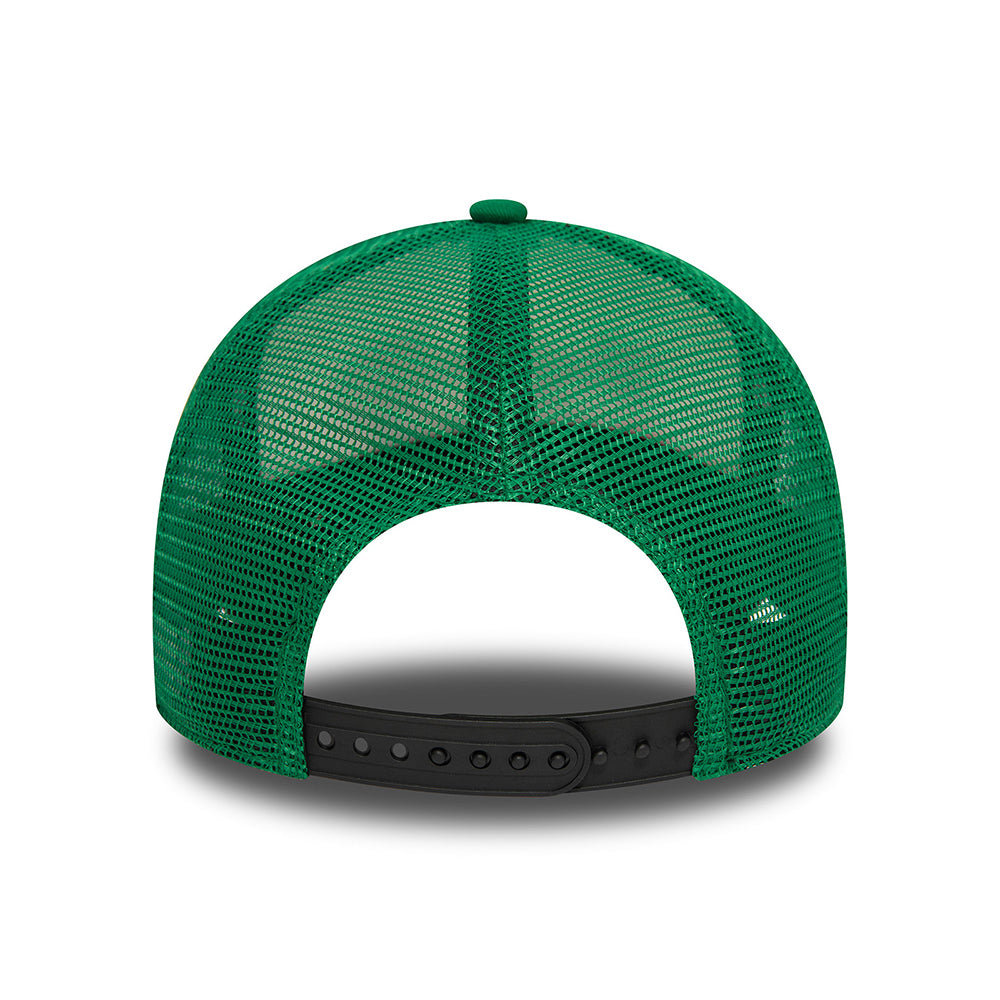 Casquette Trucker NBA Graphic A-Frame Boston Celtics blanc cassé-noir-vert NEW ERA