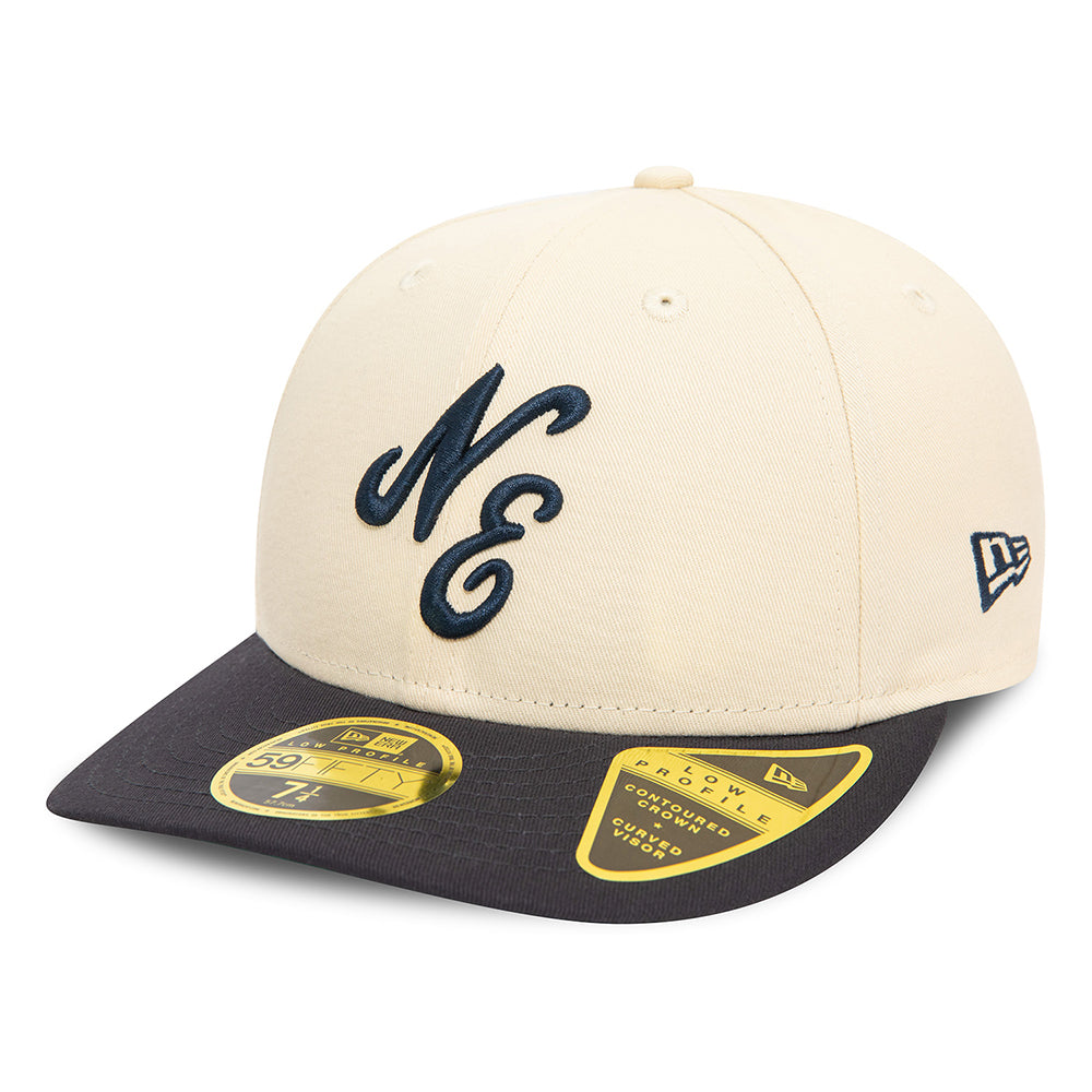 Casquette 59FIFTY NE Heritage Script Low Profile pierre-bleu marine NEW ERA