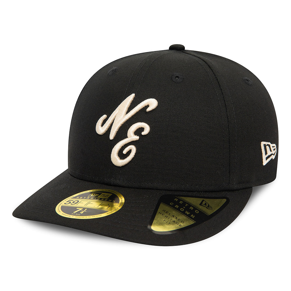 Casquette 59FIFTY NE Heritage Script Low Profile noir-pierre NEW ERA