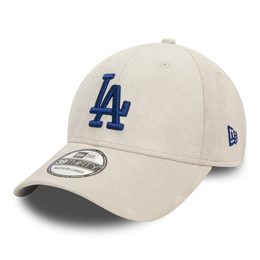 Casquette 39THIRTY MLB Faux Suede L.A. Dodgers gris-bleu marine NEW ERA