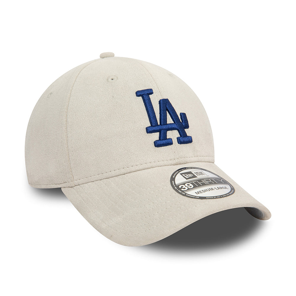 Casquette 39THIRTY MLB Faux Suede L.A. Dodgers gris-bleu marine NEW ERA