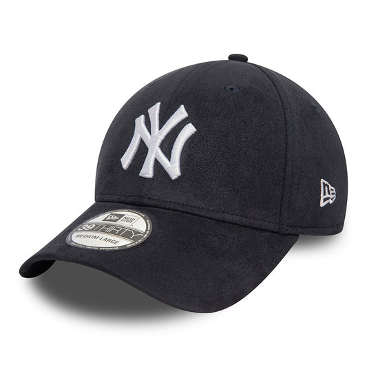 Casquette 39THIRTY MLB Faux Suede New York Yankees bleu marine-blanc NEW ERA