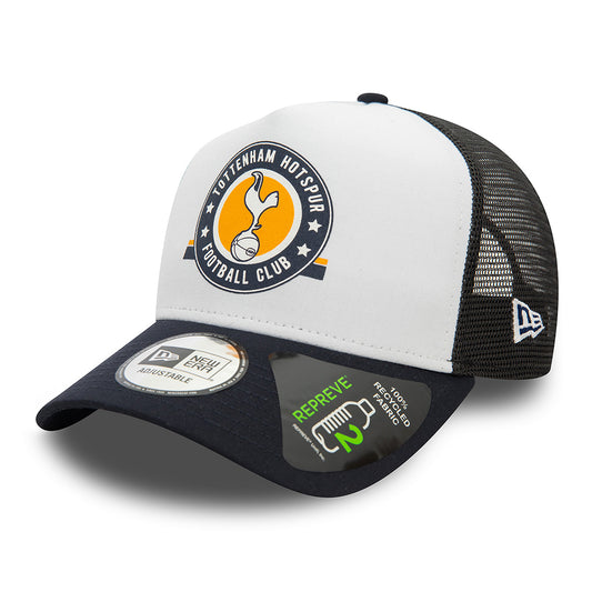 Casquette Trucker Graphic Repreve A-Frame Tottenham Hotspur FC bleu marine-blanc NEW ERA