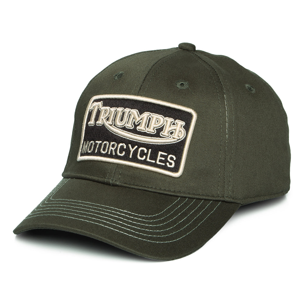 Casquette en Coton Forecourt olive foncé TRIUMPH MOTORCYCLES