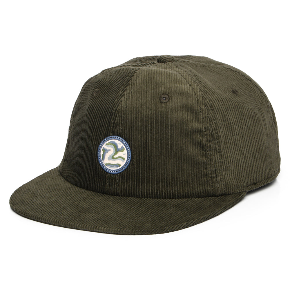 Casquette Snapback en Velours Côtelé Earth Currents Patch vert sapin PATAGONIA