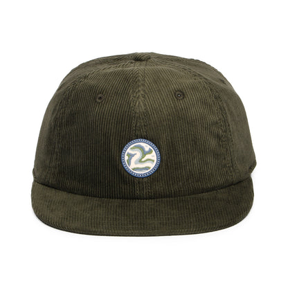 Casquette Snapback en Velours Côtelé Earth Currents Patch vert sapin PATAGONIA