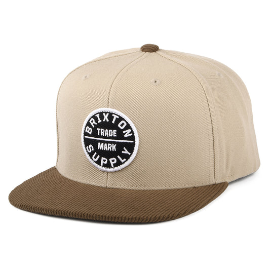 Casquette Snapback Oath III khaki-sépia BRIXTON