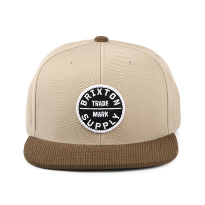 Casquette Snapback Oath III khaki-sépia BRIXTON