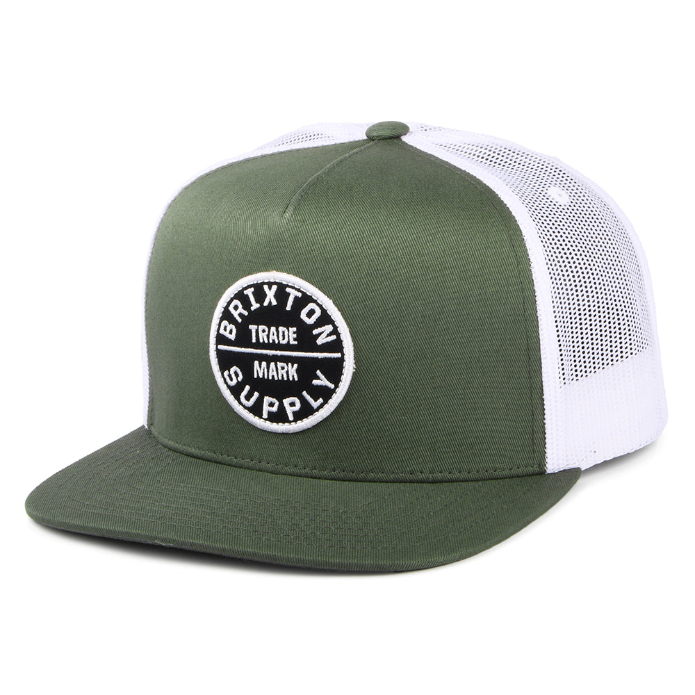 Casquette Trucker Oath MP sauge foncé-blanc BRIXTON