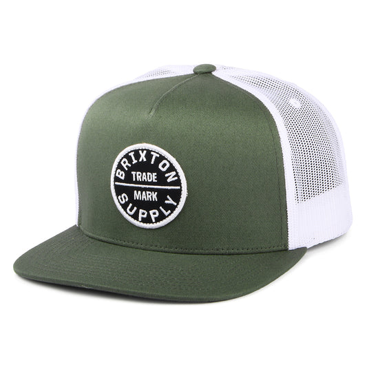 Casquette Trucker Oath MP sauge foncé-blanc BRIXTON