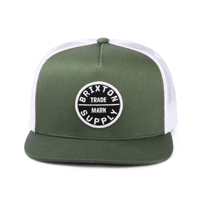 Casquette Trucker Oath MP sauge foncé-blanc BRIXTON