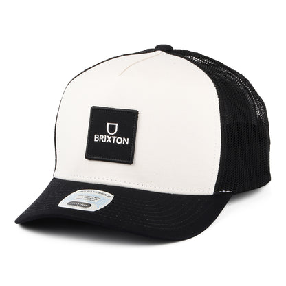 Casquette Trucker Alpha Block NetPlus MP blanc cassé-noir BRIXTON