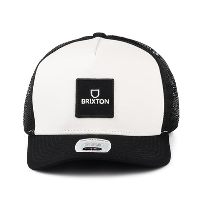 Casquette Trucker Alpha Block NetPlus MP blanc cassé-noir BRIXTON