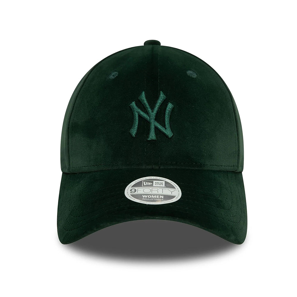 Casquette Femme 9FORTY MLB Velour New York Yankees vert foncé NEW ERA