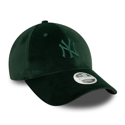 Casquette Femme 9FORTY MLB Velour New York Yankees vert foncé NEW ERA